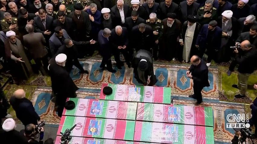 Reisi için Tahran'da cenaze töreni! Dikkat çeken detaylar ortaya çıktı