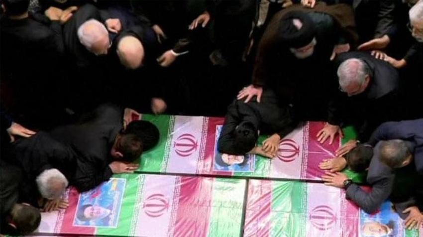 Reisi için Tahran'da cenaze töreni! Dikkat çeken detaylar ortaya çıktı