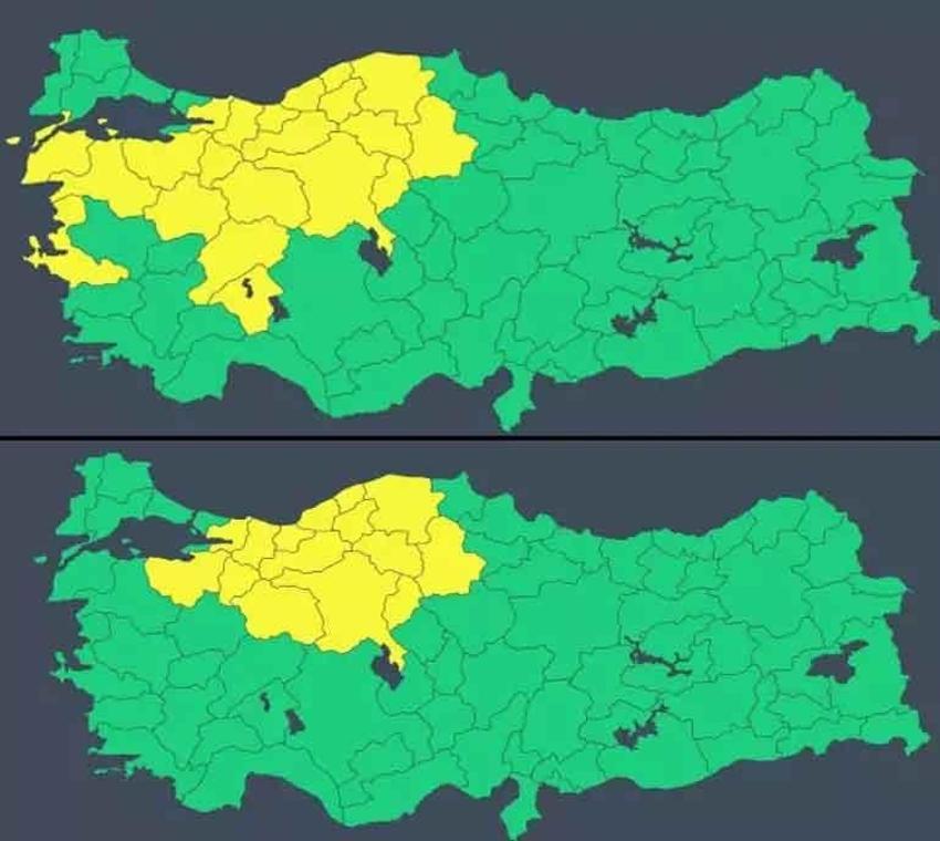 Türkiye dolu ve fırtınaya teslim: Meteoroloji bu kentleri uyardı: 15 kentte alarm verildi