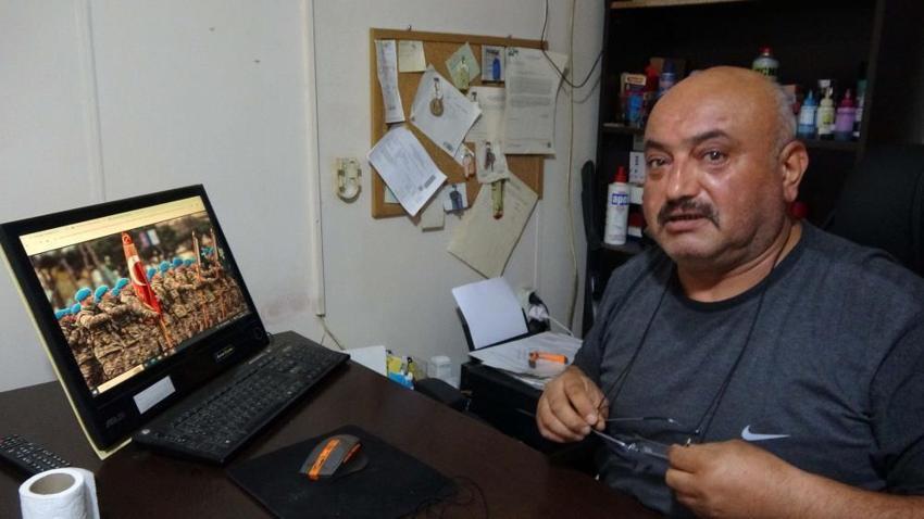 Tatbikatta sakatlanarak tedavi gören emekli uzman çavuşa 20 yıl sonra gelen gazilik gururu