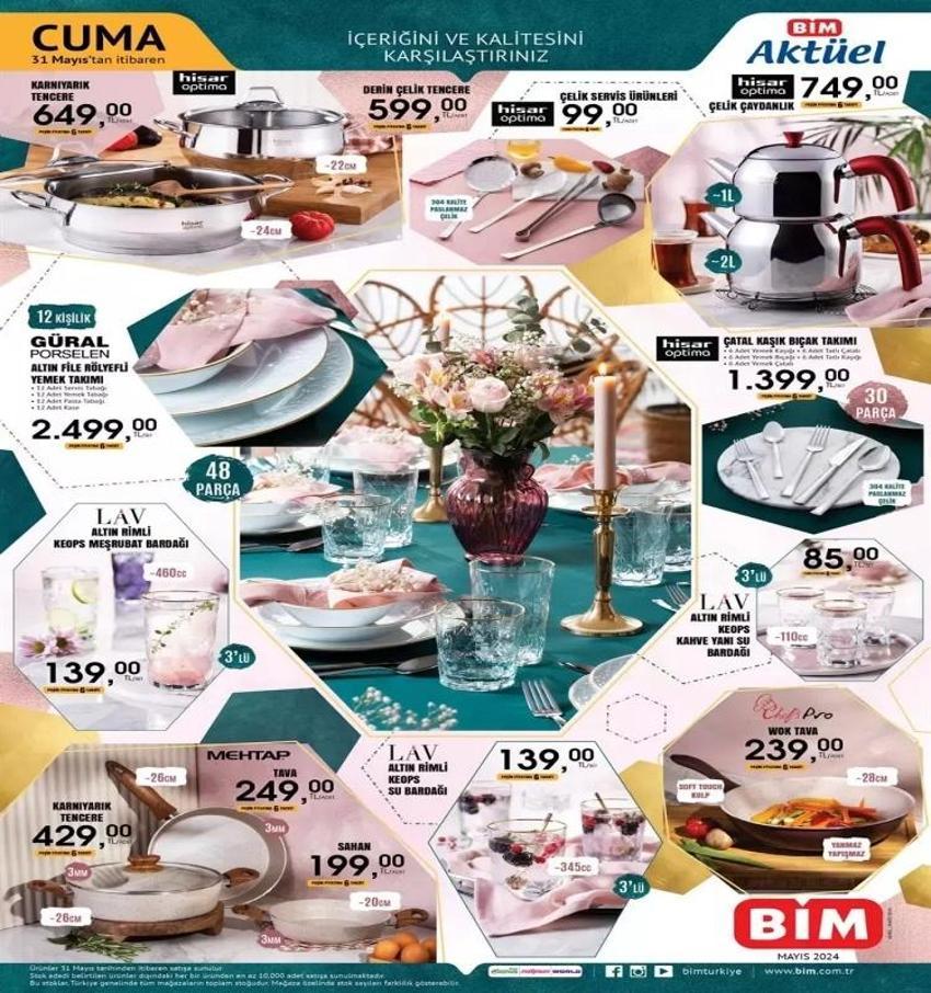 BİM 28-31 Mayıs aktüel katalog 2024: Çay makiknesi, tencere ve çaydanlıkta indirimli fiyatlar! Salı/Cuma BİM kataloğunda neler var?