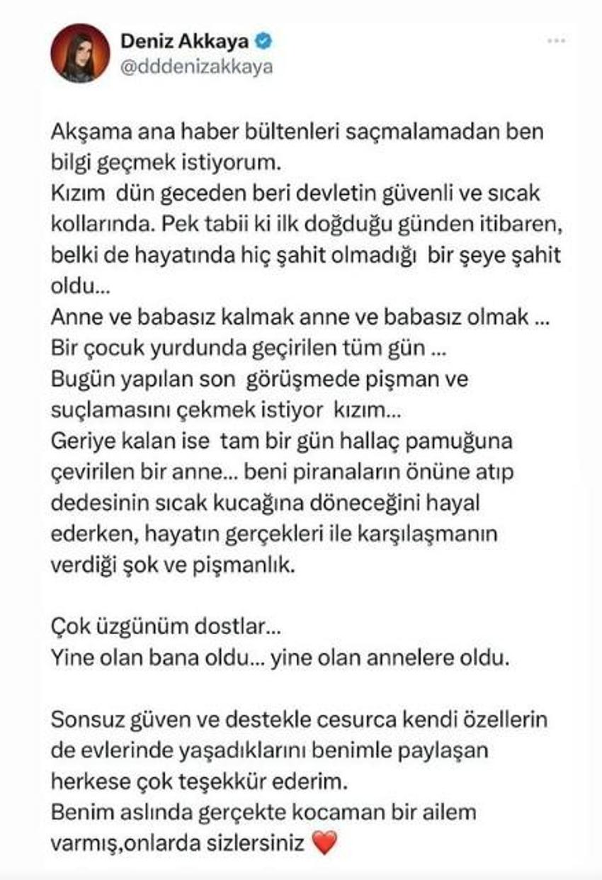 Deniz Akkaya'dan çarpıcı itiraf! "Yine olan bana oldu" deyip devlet korumasına alınan kızının durumunu anlattı! "Teyzem kızımı boğmaya kalktı"