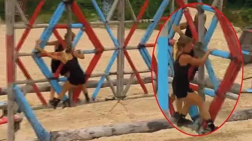 Survivor'da ilk eleme adayı parkurda kendini yere bıraktı!