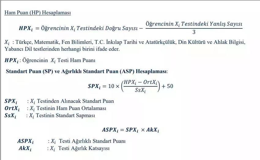 LGS PUAN VE NET HESAPLAMA: LGS'de 3 yanlış bir doğruyu götürür mü?  LGS'de puan ve net hesaplama nasıl yapılır?