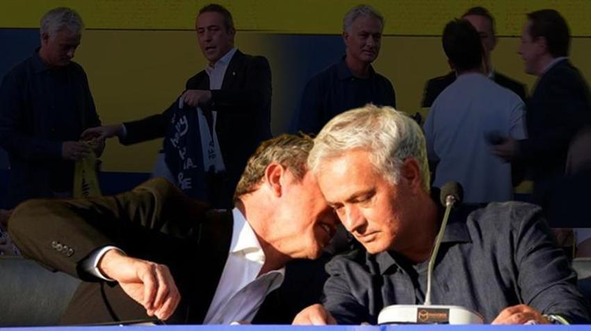 Ali Koç, Mourinho'ya müdahale etti! Elinden hemen aldı, Fenerbahçeliler izledi