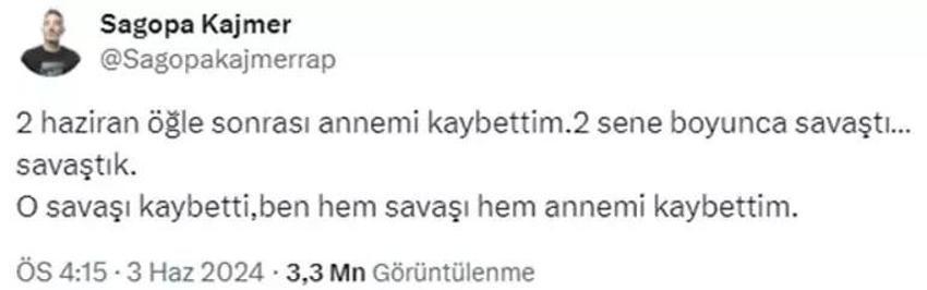 Ceza ve Sagopa Kajmer'in mesajları göz yaşarttı! 'Ölüm gününde düşmanlıklar ölür'