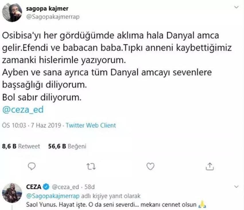 Ceza ve Sagopa Kajmer'in mesajları göz yaşarttı! 'Ölüm gününde düşmanlıklar ölür'