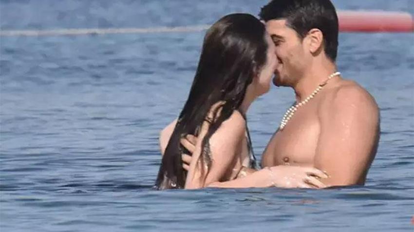 Yasmin Erbil ve Survivor Poyraz'ın denizin ortasında romantik anları