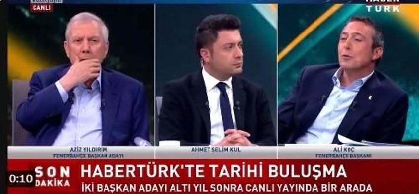 Ali Koç "Sen burada mıydın" dedi, Aziz Yıldırım "Sen araya girme" diye azarladı! Canlı yayında olan gazeteci Ahmet Selim Kul'a oldu!