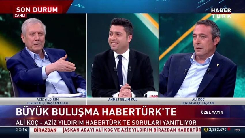 Aziz Yıldırım 300 milyon dolarlık racon kesti, Ali Koç ayağa fırladı: Yok hayır! Canlı yayında tarihi anlar...