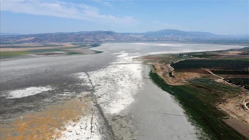 Marmara Gölü'nde balıkçılık yerine tarım yapılıyor! Kuraklık gölü kuruttu