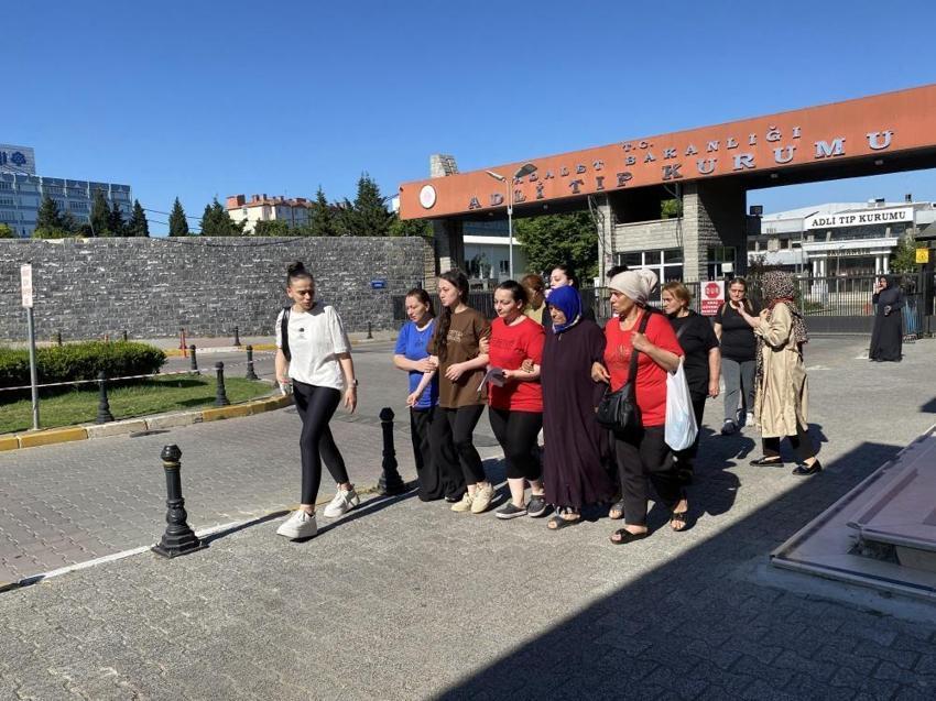 Denizde halıya sarılı bulunan Sedef Güler cinayetinde şüpheliler adliyeye sevk edildi