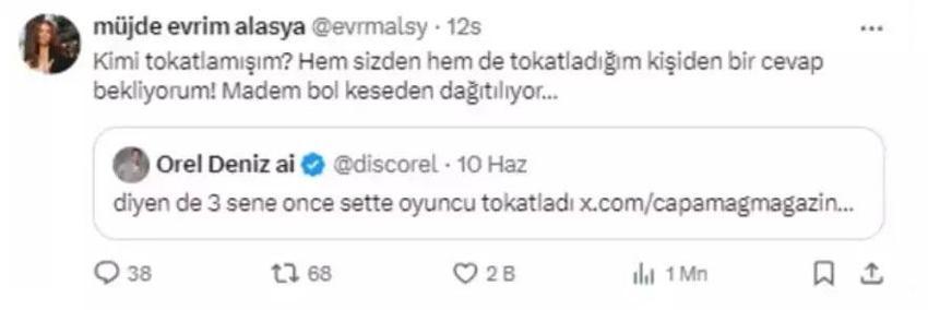 'Oyuncu tokatladı' iddialarına sert yanıt! Kızılcık Şerbeti'nin Kıvılcım'ı Evrim Alasya ateş püskürdü