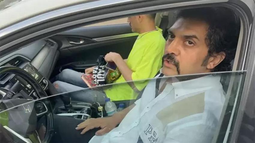 Bayhan kameraları görünce çok gerildi! Gazetecilerin üstüne yürüdü, görüntü sildirmek istedi