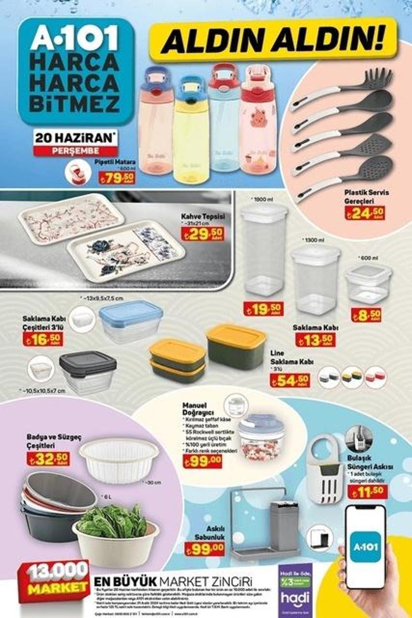 A101 bu hafta dopdolu: 20 Haziran A101 aktüel katalogda hangi ürünler var? 