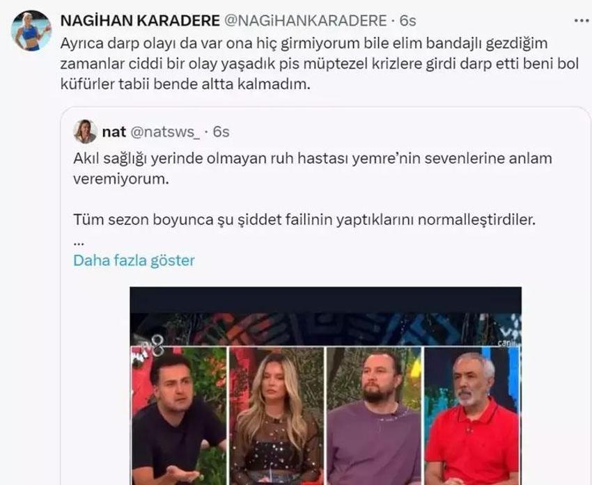 Survivor bitti, kavga bitmedi! Nagihan ve Yunus Emre birbirine girdi