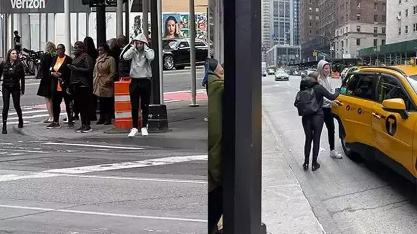 Eylem Tok'a turuncu, Timur Cihantimur'a gri tulum! Korkudan arkasına baktı, Allahu Ekber cevabını verdi