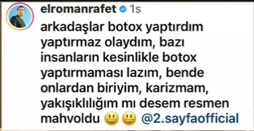 Estetikli hali gündem olmuştu! Rafet El Roman: Mahvoldu