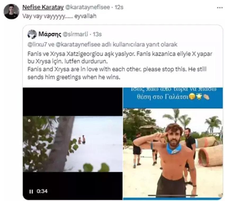 Survivor Nefise aşkını ilan etmişti! Yunan yarışmacı Fanis'in samimi görüntüleri ortaya çıktı