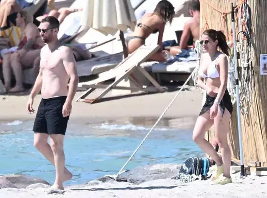 Oğulcan Engin-İlayda Alişan çiftinden Çeşme'de romantik anlar! Denizde şakalaştılar