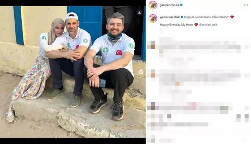 Gamze Özçelik'in eşi Reshad Strik'ten romantik kutlama