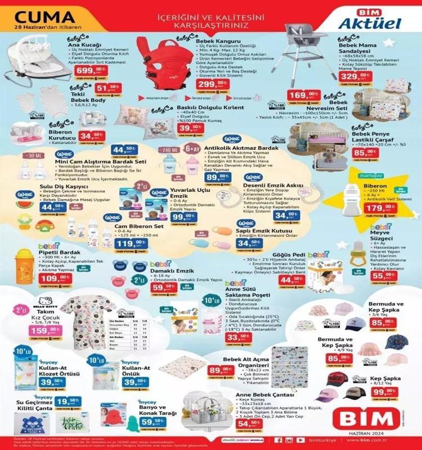 BİM 25-28 Haziran aktüel katalogl: BİM 25-28 Haziran hangi ürünler satışa çıkacak?