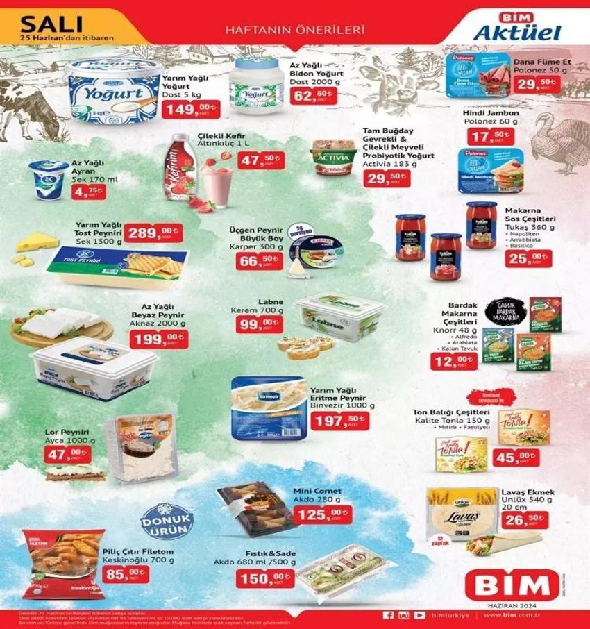 BİM 25-28 Haziran aktüel katalogl: BİM 25-28 Haziran hangi ürünler satışa çıkacak?