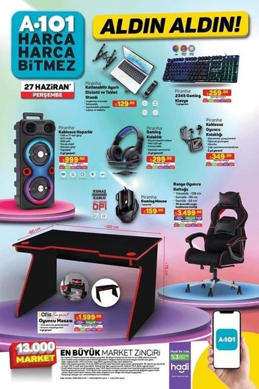 A101 27 Haziran 2024 aktüel kataloğu: İndirimli ürünlerde neler var?