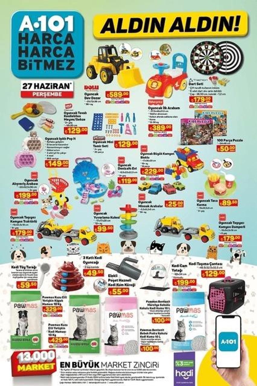 A101 27 Haziran 2024 aktüel kataloğu: İndirimli ürünlerde neler var?