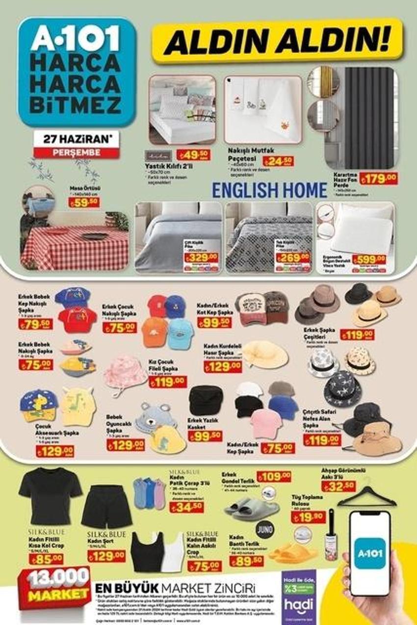 A101 27 Haziran 2024 aktüel kataloğu: İndirimli ürünlerde neler var?