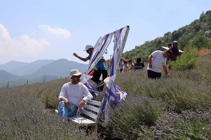 Kadınlar devlet desteğiyle atıl arazileri lavantalarla süsledi! Gelir kapısı oldu