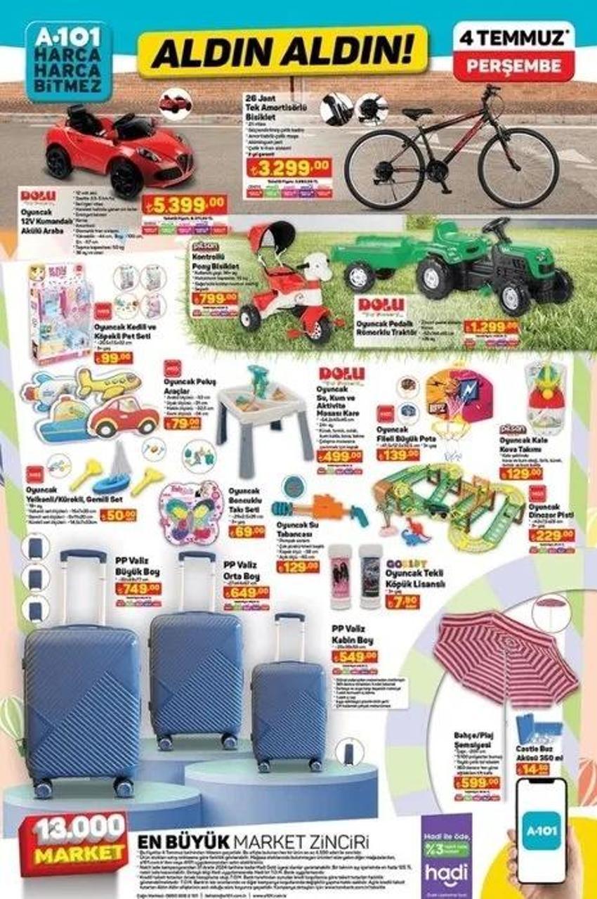 A101 İNDİRİM: 4 Temmuz A101 aktüel katalog 2024 yayınlandı! Bu Perşembe hangi ürünler indirimde?