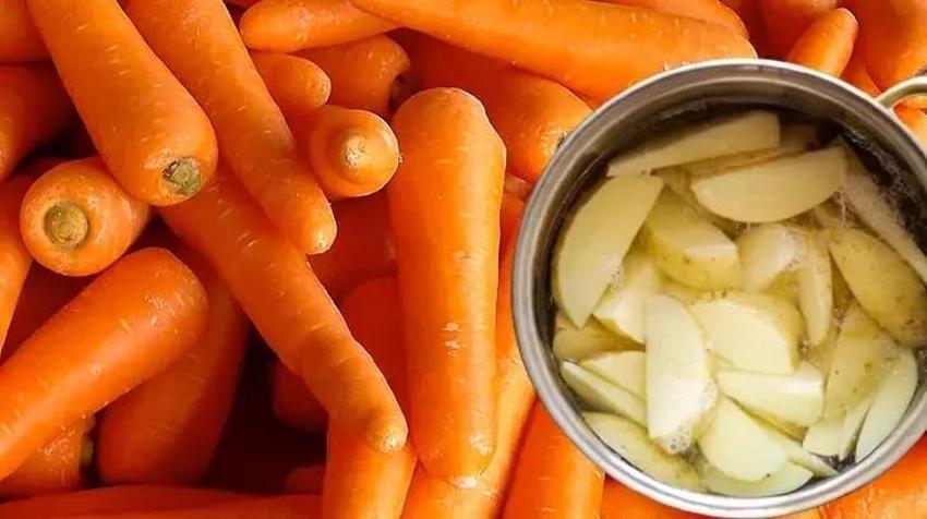 Havuç sertleştiren bu taktiği manavlar sır gibi saklıyor; İşin sırrı patates ve buzlu su