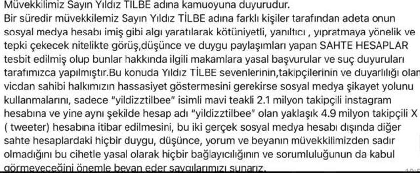 Yıldız Tilbe suç duyurusunda bulundu! Bıktım
