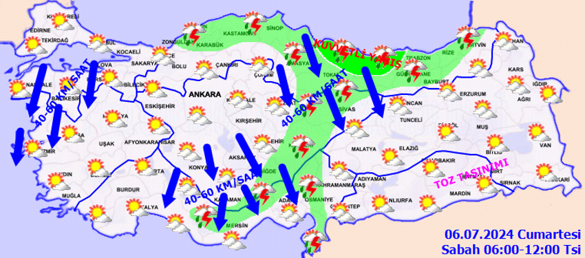 Sağanak yağışlar geri dönüyor! Hava sıcaklığı 5 derece birden düşecek, Ege'de kuvvetli rüzgar uyarısı