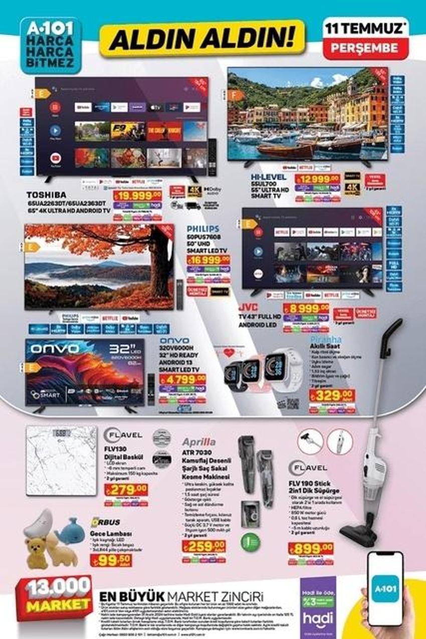 A101 11 Temmuz 2024 aktüel kataloğu: Yaz indiriminde hangi ürünler var?