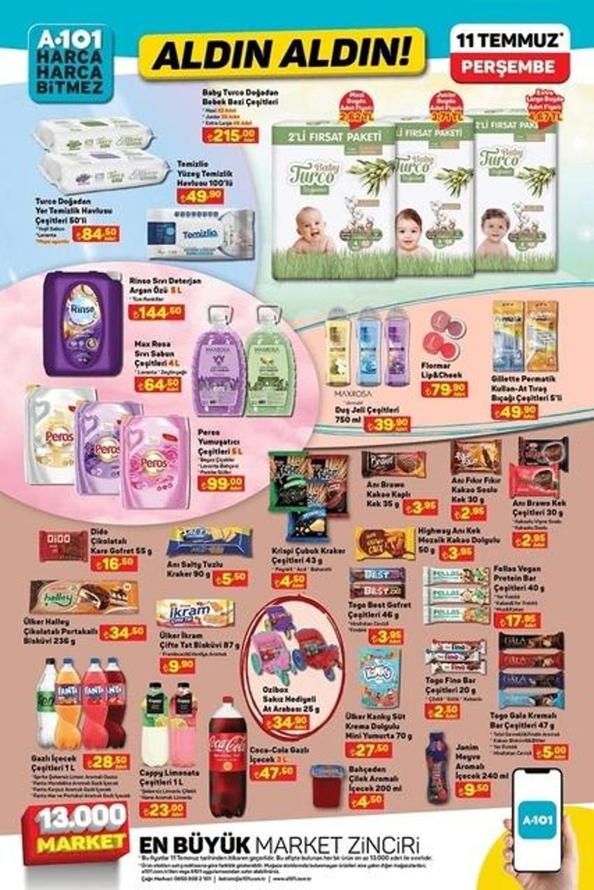 A101 11 Temmuz 2024 aktüel kataloğu: Yaz indiriminde hangi ürünler var?