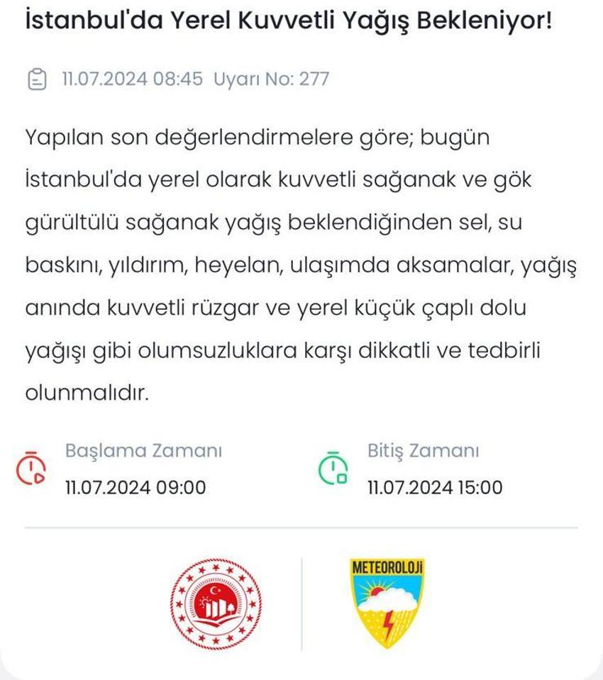 Meteoroloji son dakika duyurdu! İstanbul dahil çok sayıda il için saat verildi, radarda görüldü 