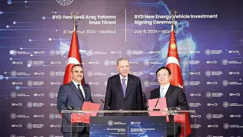 BYD'den Türkiye'ye yatırım: Türkiye geleceğin teknoloji ve inovasyon merkezi haline gelecek!