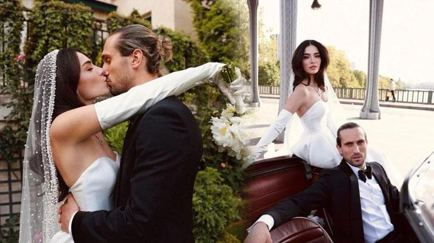 Melisa Aslı Pamuk ve Yusuf Yazıcı evlenmişti! Düğün fotoğrafları geldi!