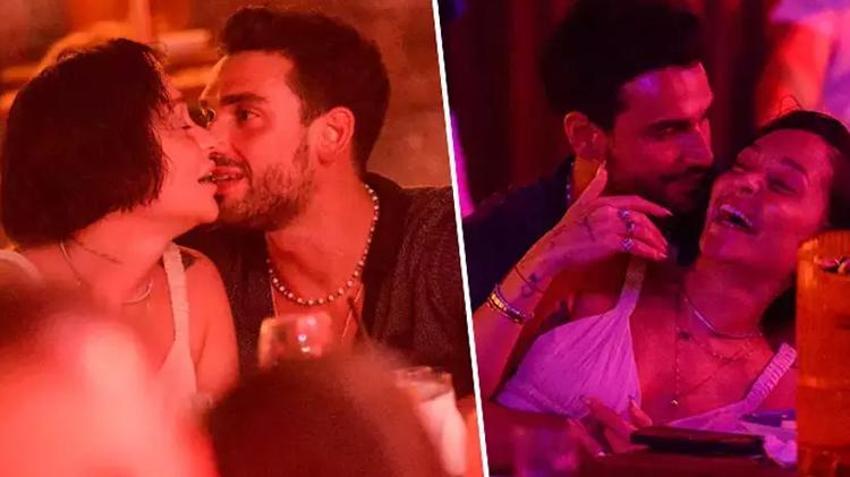 Yılmaz Kunt ile Alya Şahinler dudak dudağa! Bodrum'da aşkları böyle görüntülendi