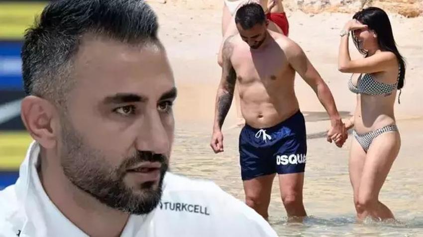 Selçuk Şahin Çeşme'de! Eşiyle romantik anları objektiflere böyle yansıdı