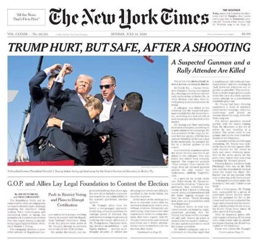 Başkan adayı Trump vurulduktan sonra ağzından tek bir kelime çıktı! ABD için her şey değişti...