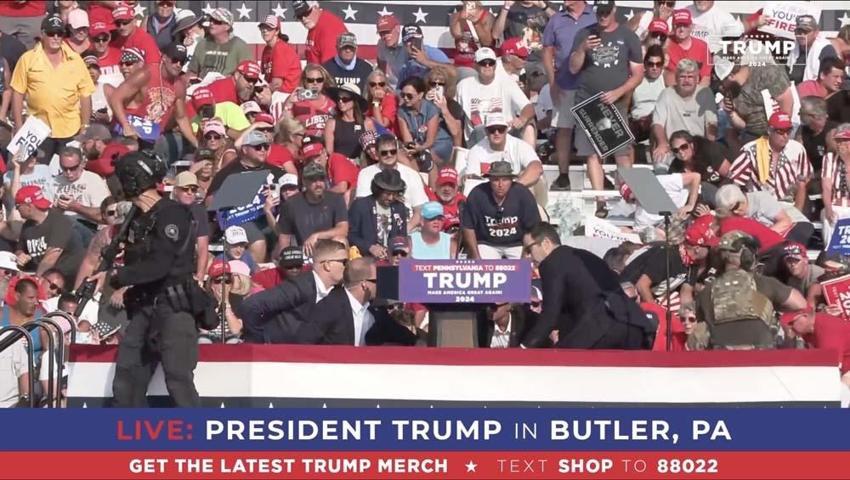 Başkan adayı Trump vurulduktan sonra ağzından tek bir kelime çıktı! ABD için her şey değişti...
