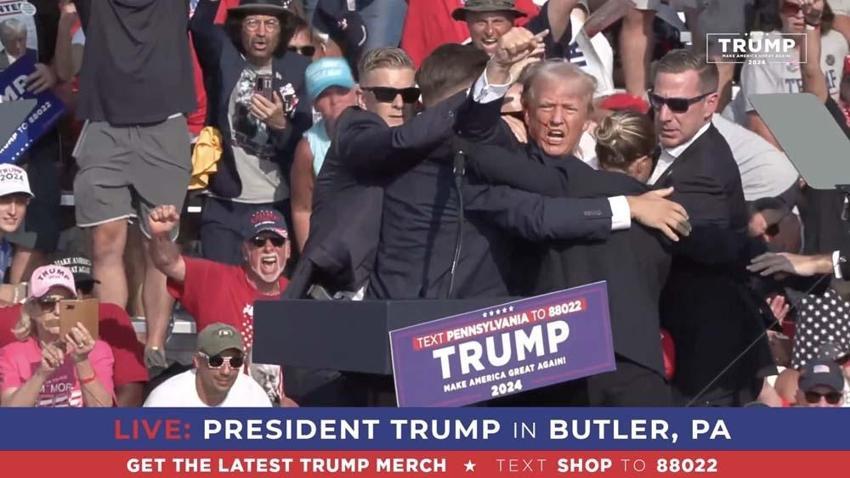 Başkan adayı Trump vurulduktan sonra ağzından tek bir kelime çıktı! ABD için her şey değişti...