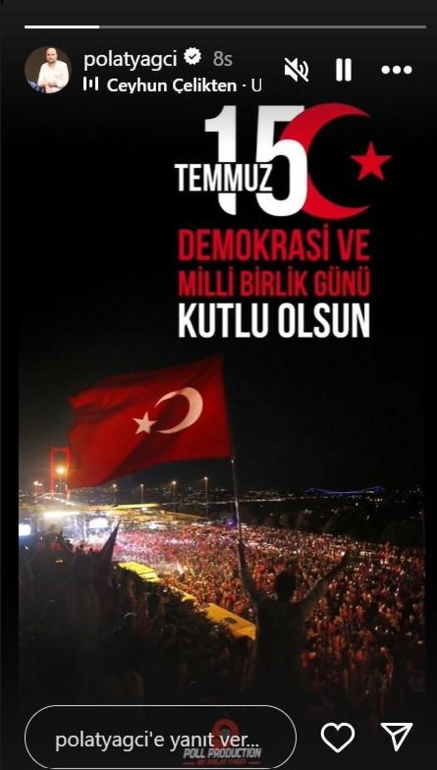 Büyük bir destan yazıldı… Ünlüler 15 Temmuz’u unutmadı
