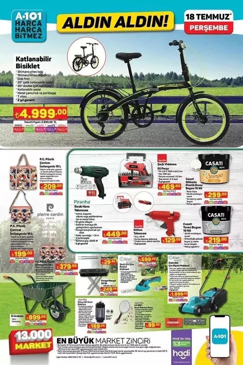 A101 18 Temmuz aktüel katalog: Bu hafta A101'de neler var?