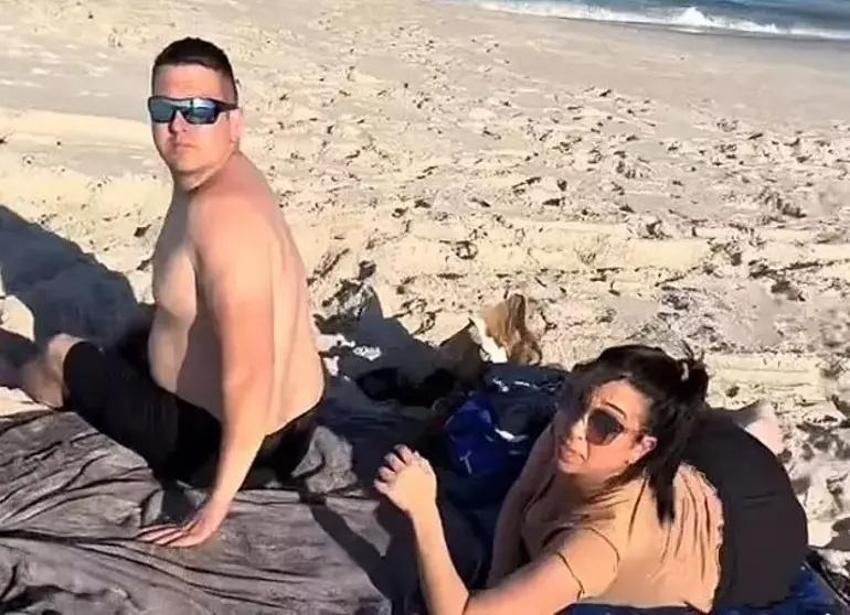Hamile kadın ihaneti plajda ifşa etti! Suçüstü yakaladığı kocası ve sevgilisinin kılı kıpırdamadı