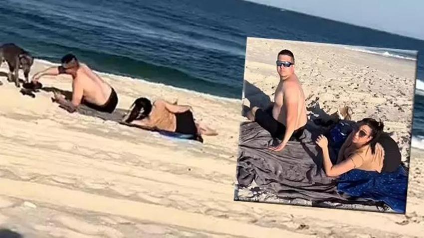 Hamile kadın ihaneti plajda ifşa etti! Suçüstü yakaladığı kocası ve sevgilisinin kılı kıpırdamadı