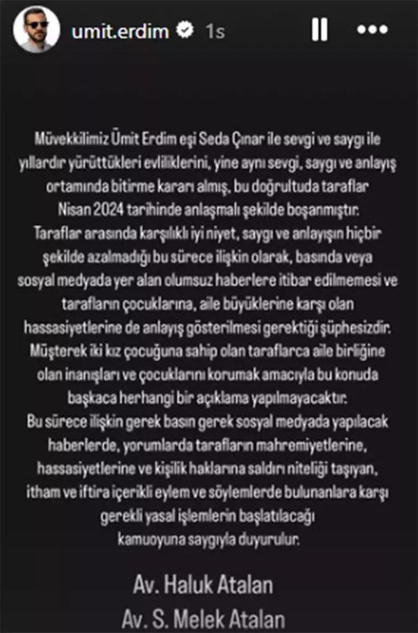 Seda Çınar taciz mesajlarını isyan etti! Ümit Erdim’le nisanda boşanmışlardı